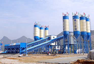 Double 90 concrete mixing plant