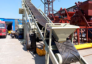 YHZS50 mobile concrete batching plant