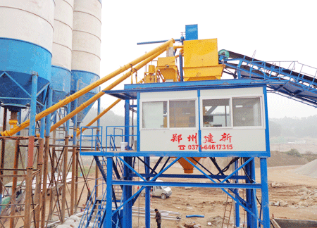  Case of HZS120 concrete mixing station in Bazhong, Sichuan